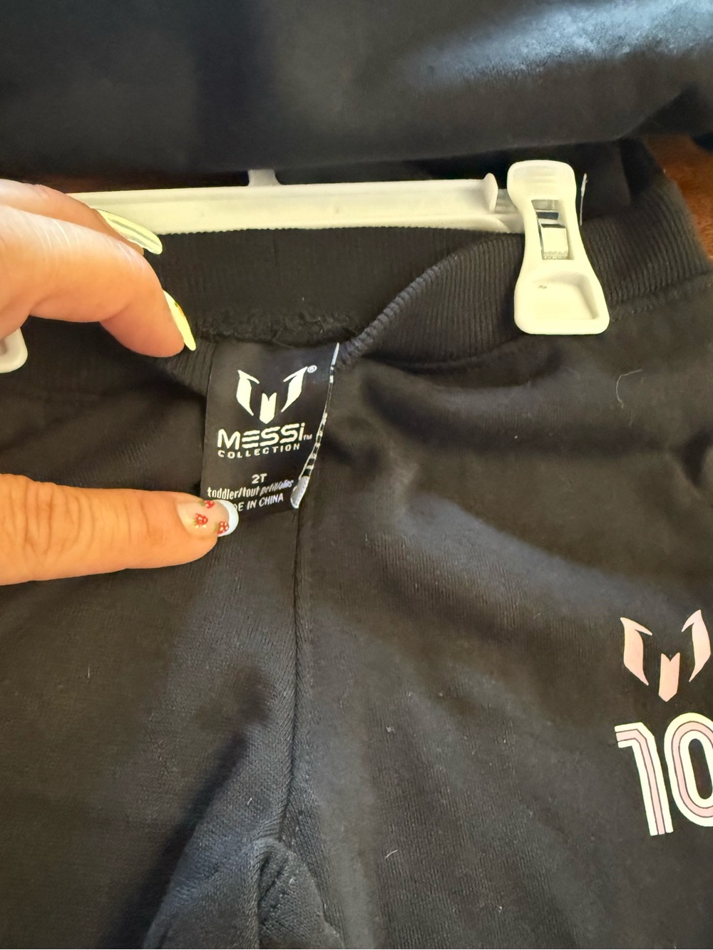 Lionel MESSI 10 Black Kids Hoodie & Sweatpants Set with Pink LogoSize 2T NWT - Picture 8 of 11